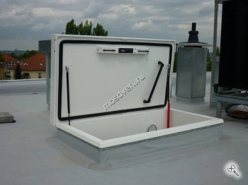 Люк металлический широкий на крышу Л-110 - купить от производителя Мосдвери Люк металлический широкий на крышу Л-110