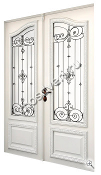 Входная дверь в частный дом белого цвета - купить от производителя Мосдвери Входная дверь в частный дом белого цвета