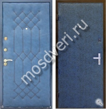 Металлическая дверь: Винилискожа дутая + Винилискожа №2 - купить от производителя Мосдвери Металлическая дверь: Винилискожа дутая + Винилискожа №2